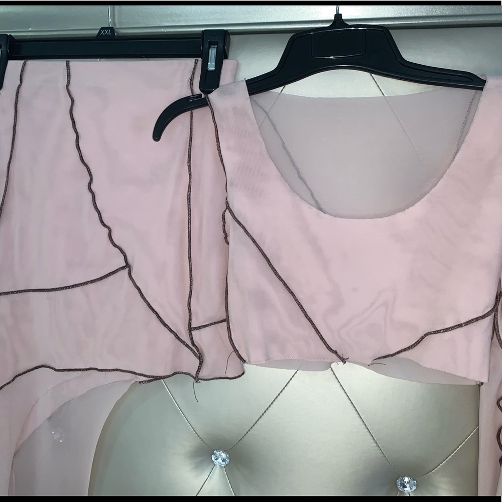 Custom made two piece skirt set